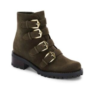 BLONDO  Verity Waterproof  Boot Suede Olive Green Size 8.5 M B7307 DD332‎